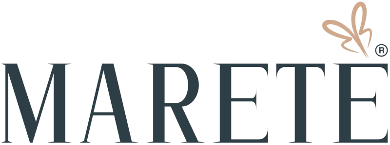 logo maretè - ottanio e rosa